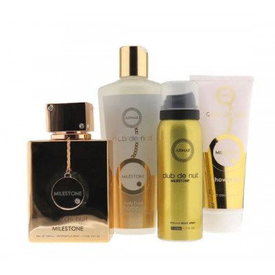 ARMAF Club De Nuit Milestone SET: EDP 105ml + deo spray 50ml + shower gel 100ml + shampoo 250ml